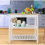 3 Tier Home Styles Stainless Steel Top Kitchen Cart