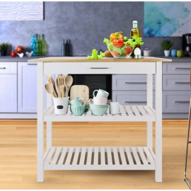 3 Tier Home Styles Stainless Steel Top Kitchen Cart