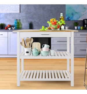 3 Tier Home Styles Stainless Steel Top Kitchen Cart