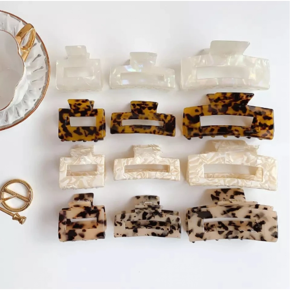 2.5-13cm 5 Different Sizes Cellulose Acetate Hair Claw Hair Accessory Tortoise Tortise Large Jumbo Rectangle Claw Clips for Thick Hair 2.5-13cm 5 Different Sizes Cellulose Acetate Hair Claw Hair Accessory Tortoise Tortise Large Jumbo Rectangle Claw Clips for Thick Hair