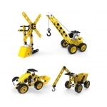8 Models Engineering Series TPR Block Soft Plastic Toy Building Construction Toys