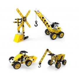 8 Models Engineering Series TPR Block Soft Plastic Toy Building Construction Toys